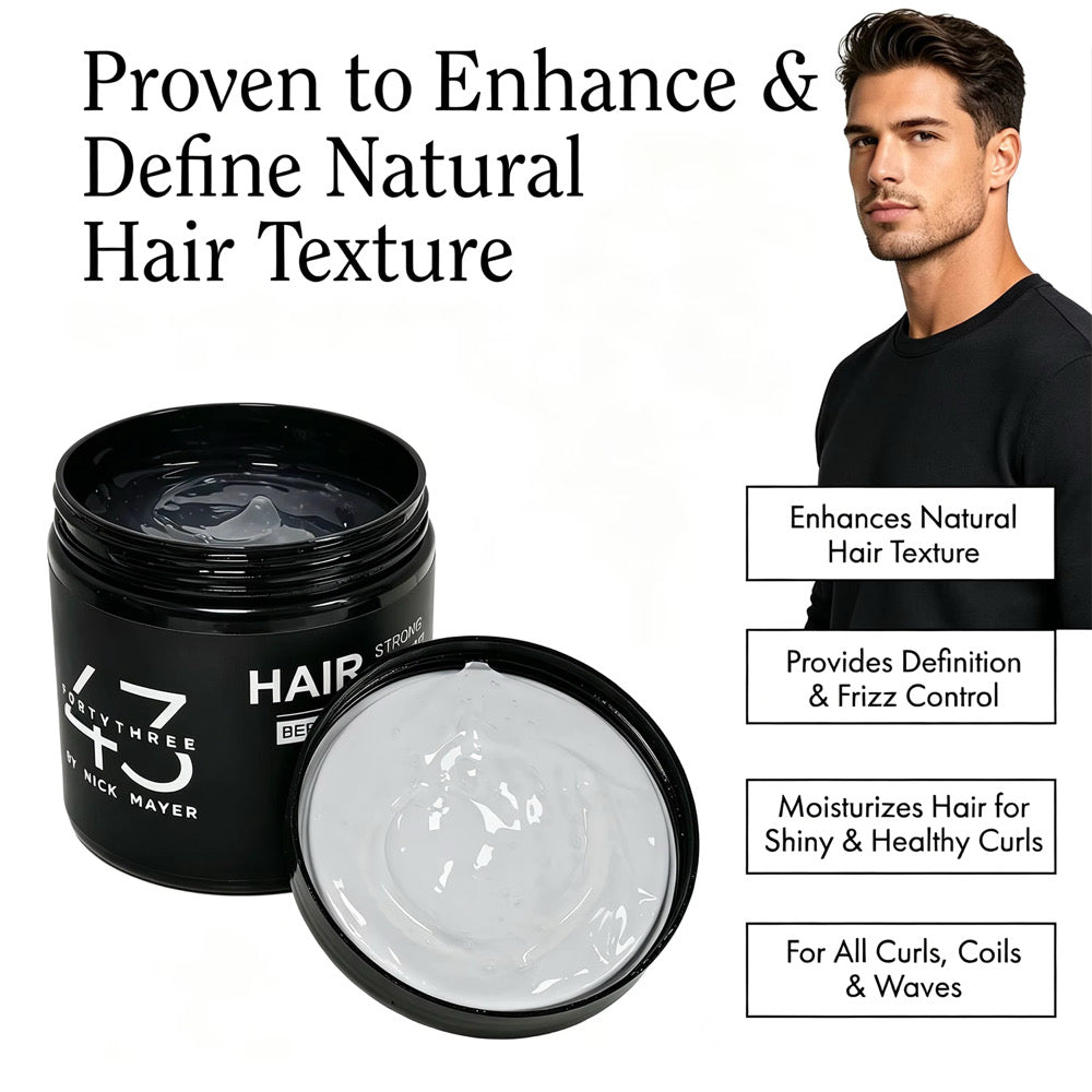 43 Strong Hold Hair Gel - Bergamot Scent